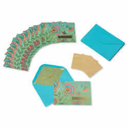 Papyrus Thank You Cards with Envelopes  Floral (12-Count)