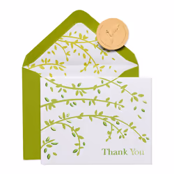 Papyrus Thank You Cards with Envelopes Branches (20-Count)
