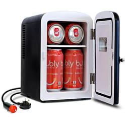 4L Mini Fridge Portable Mini Fridge For Bedrooms Black