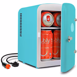 4L Mini Fridge Portable Mini Fridge For Bedrooms Aqua