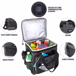 Koolatron Electric Cool Box 13L Cooler Box Portable Cool Bag 12v Grey