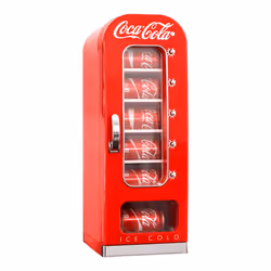 Coca-Cola Retro Vending Machine Style 10 Can Coke Mini Fridge