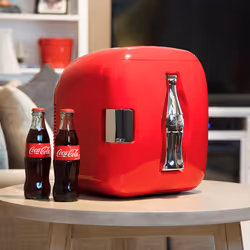 Coke Mini Fridge For Bedrooms 7.9L Small Fridge 12 Can Table Top