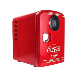 4L Coke Mini Fridge Inbuilt Speaker Portable Mini Fridge For Bedrooms Office Table Top Fridge