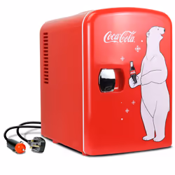 4L Coke Mini Fridge Portable Mini Fridge For Bedrooms Office Table Top Small Fridge