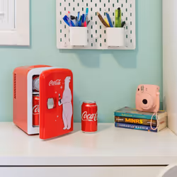 4L Coke Mini Fridge Portable Mini Fridge For Bedrooms Office Table Top Small Fridge