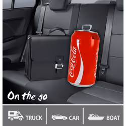 Coca Cola Mini Fridge 5.4L Portable Cooler Warmer 8 Can Beverage Drinks Cool Box
