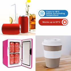 6L Mini Fridge Portable Mini Fridge For Bedrooms - KRT08P