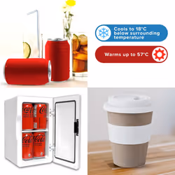 6L Mini Fridge Portable Mini Fridge For Bedrooms - KRT08W