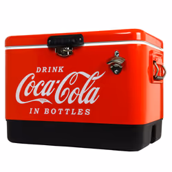 Coca-Cola Ice Chest Cooler Cool Box with Bottle Opener 51L