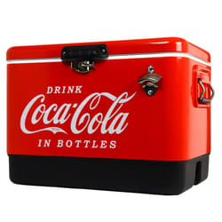 Coca-Cola Ice Chest Cooler Cool Box with Bottle Opener 51L