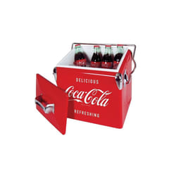 Coca-Cola Retro Ice Chest Cooler Cool Box with Bottle Opener 13L