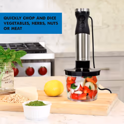 Kenmore Immersion Hand Blender Handheld Blending Stick Food Chopper