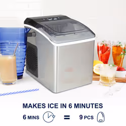 Koolatron Ice Maker Machine, Compact Portable Countertop Ice Makers