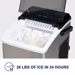 Koolatron Ice Maker Machine, Compact Portable Countertop Ice Makers