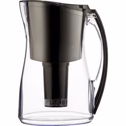 Brita Medium 8 Cup Water Filter Pitcher with 1 Standard Filter BPA Free - Marina Black