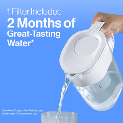 Brita Large Water Filter Pitcher, BPA-Free Water Pitcher