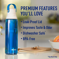 Brita Insulated Filtered Water Bottle with Straw  Reusable  BPA Free P