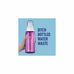 Brita Water Bottle with Filter - 36 Ounce Premium Filtered Water Bottle, BPA Free - Orchid