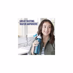 Brita Water Bottle with Filter, 26 Ounce Premium Filtered Water Bottle, BPA Free, Sea Glass