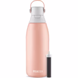 Brita Stainless Steel Premium Filtering Water Bottle  BPA-Free  Reusable  Insulated  Replaces 300 Plastic Water Bottles  Filt ...