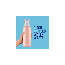 Brita Stainless Steel Premium Filtering Water Bottle  BPA-Free  Reusable  Insulated  Replaces 300 Plastic Water Bottles  Filter Lasts 2 Months or 40 G