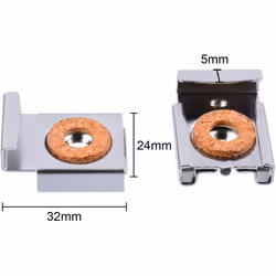 Chrome Mirror Mounting Clips Brackets CRL Sprung E-Z Mount 6mm