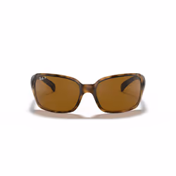 Ray-Ban Women's RB4068 Square Sunglasses  Havana/Polarized B-15 Brown  60 mm + 0