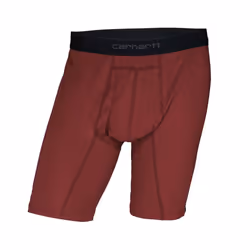 Carhartt Men's 8"" Inseam Cotton Polyester 2 Pack Boxer Brief Fired B