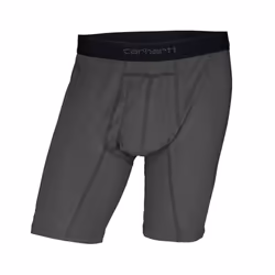 Carhartt Men's 8"" Inseam Cotton Polyester 2 Pack Boxer Brief Shadow