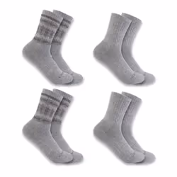 Carhartt Women's Heavyweight Synthetic-Wool Blend Crew Sock 4 Pack As