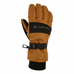 Carhartt Men's WP Waterproof Insulated Glove Brown/Black Large