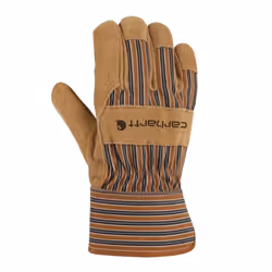 Carhartt Men's Suede Work Glove with Safety Cuff Brown Large (Pack o