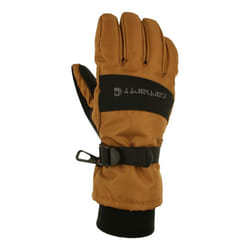 Carhartt Men's WP Waterproof Insulated Glove  Brown/Black  XX-Large