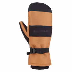 Carhartt Men's W.P. Waterproof Insulated Mittens Brown/Black Small