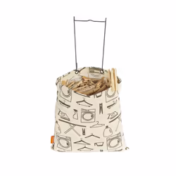 Hanging Clothespin Bag by Neatfreak - Wide Mouth Pin Collector Bag For Clothesline Clips & Wooden Laundry Pegs - Canvas Hangi ...