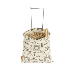 Hanging Clothespin Bag by Neatfreak - Wide Mouth Pin Collector Bag For Clothesline Clips & Wooden Laundry Pegs - Canvas Hanging Storage For Hanging Cl