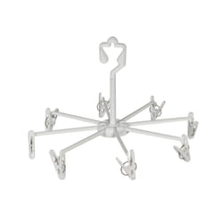 NEATFREAK - Clothes Drying Hanger with Clips - Clip and Dry Hanger with 8 Laundry Pegs for Hanging & Air Drying Clothes  Socks  Hosiery and Towels - C
