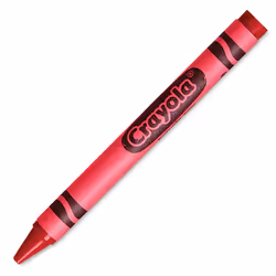 Crayola 52-0836-038 Single Color Crayon Refill 5/16"""" x 3-5/8"""" Size Standard Red