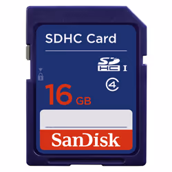SanDisk SDSDB-016G-B35, 16 GB, SDHC, Class 4, Blue