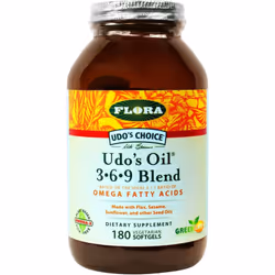 Flora, Udo's Choice, Udo's 3Ã<ul>6Ã<ul>9 Oil Blend, 180 Capsules