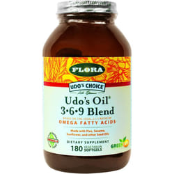 Flora, Udo's Choice, Udo's 3Ã<ul>6Ã<ul>9 Oil Blend, 180 Capsules