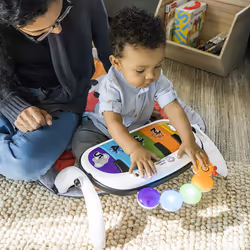 Baby Einstein, 4-in-1 Kickin' Tunes Music and Language Discovery Play Gym with Piano, Activity Gym and Play Mat with Toys, Lights, Sounds and Music
