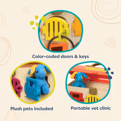 B. toys- Critter Clinic- Pretend Play Toy Vet Set For Toddlers  Kids -