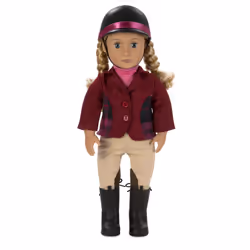 Our Generation Doll by Battat- Lily Anna 18"""" Deluxe Posable Equestrian Horse Riding Doll with Book & Accessories- for Ages ...