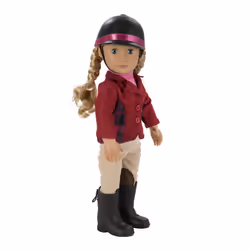 Our Generation Doll by Battat- Lily Anna 18"""" Deluxe Posable Equestrian Horse Riding Doll with Book & Accessories- for Ages 3 & Up
