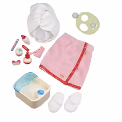 Our Generation by Battat- Sp-Aaaah Day Set- Toys  Doll Clothes & Accessories for 18"" Dolls- Ages 3 Years & Up  Brown/A