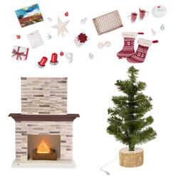 Our Generation by Battat- Holiday Celebration Set- Doll  Clothes & Christmas Accessories for 18'' Dolls- Ages 3 Years & Up  Brown (BD37362Z)