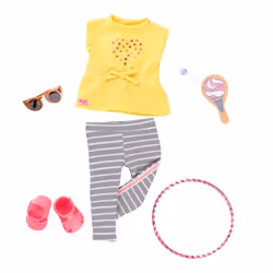 Our Generations Hula Hooray Accessory Outfit Set for 18" Dolls
