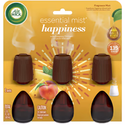 Air Wick Essential Mist Refill 3ct Happiness Air Freshener Essential Oils